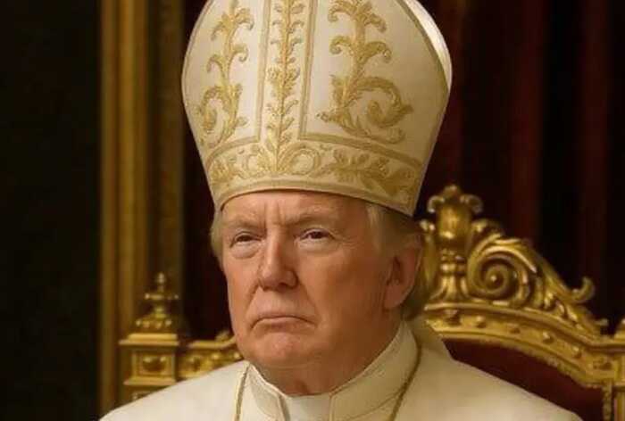 Трамп опублікував фото в образі Папи Римського